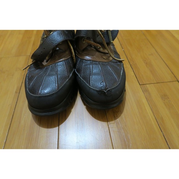 Polo Ralph Lauren Men\'s Dover Boots 812086907 Duck Brown Leather Ankle Sz 9.5 D main image 5
